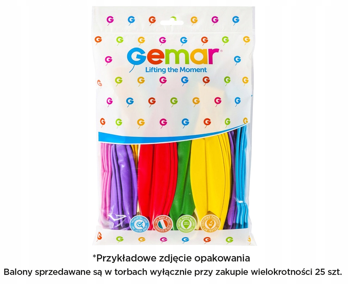 Balon Gigant Kula Pastelowa Biały Ślub Wesele 75cm Wypełnienie powietrze lub hel