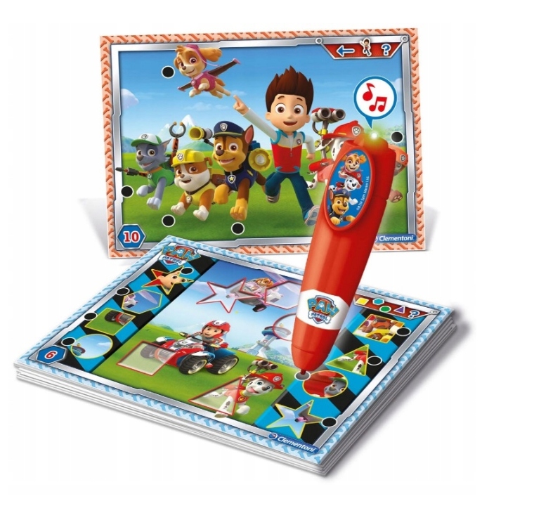CLEMENTONI 16334 INTERAKTYWNY QUIZ PSI PATROL PAW PIÓRO Typ Podstawa