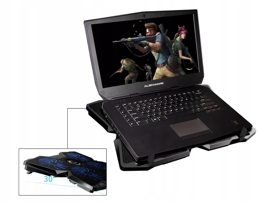 PODSTAWKA CHŁODZĄCA POD LAPTOPA PODKŁADKA USB LED DO NOTEBOOKA Stan opakowania oryginalne