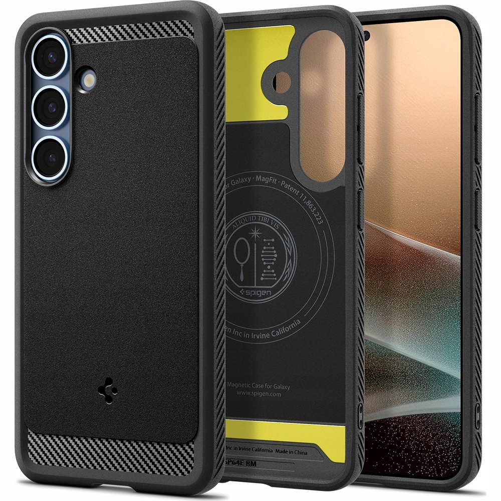 Etui Spigen Rugged Armor Mag do MagSafe do Galaxy S25+ Plus, wytrzymałe