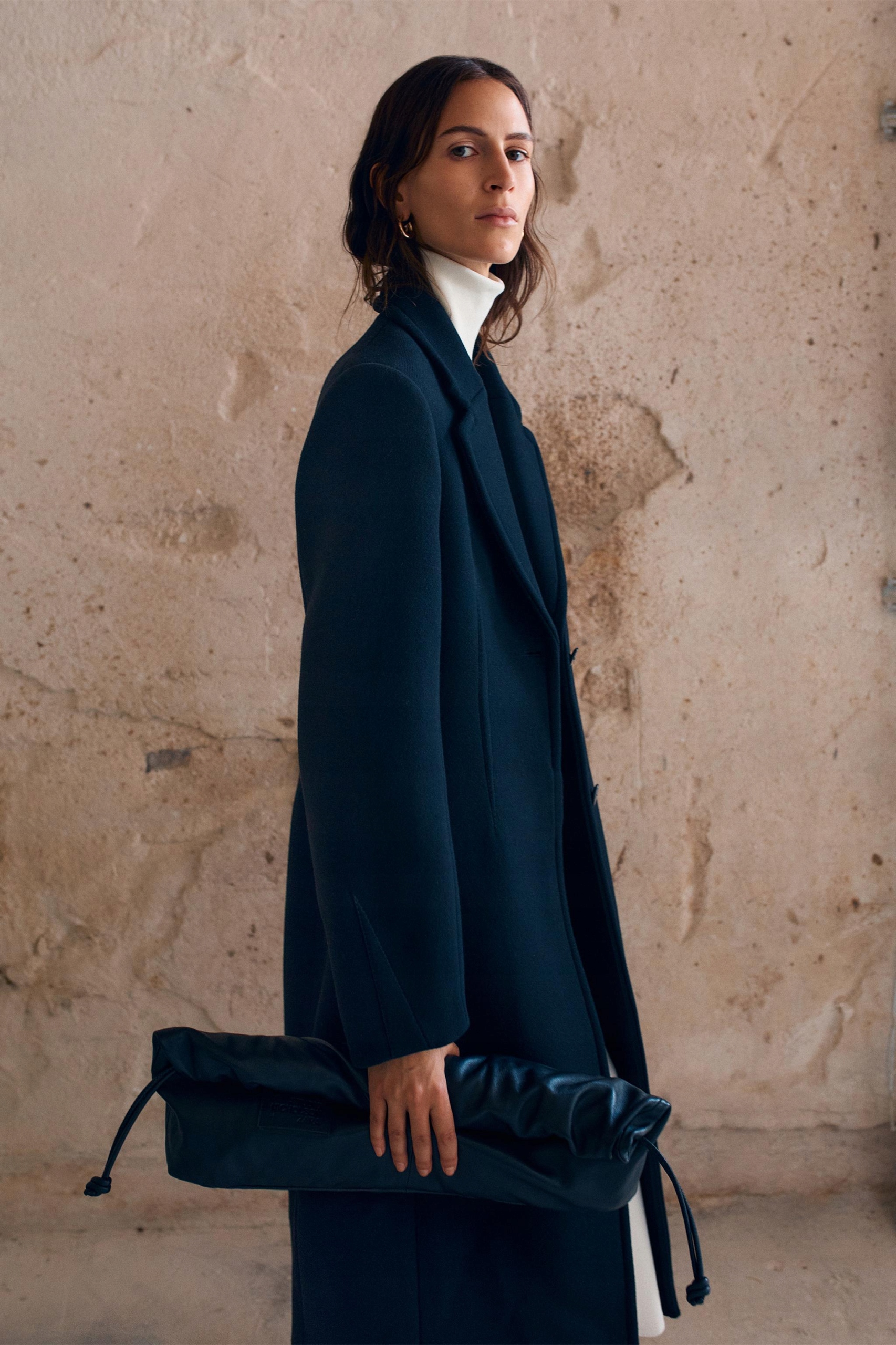 Płaszcz z domieszką wełniany Studio Nicholson Zara L/40 • Cena