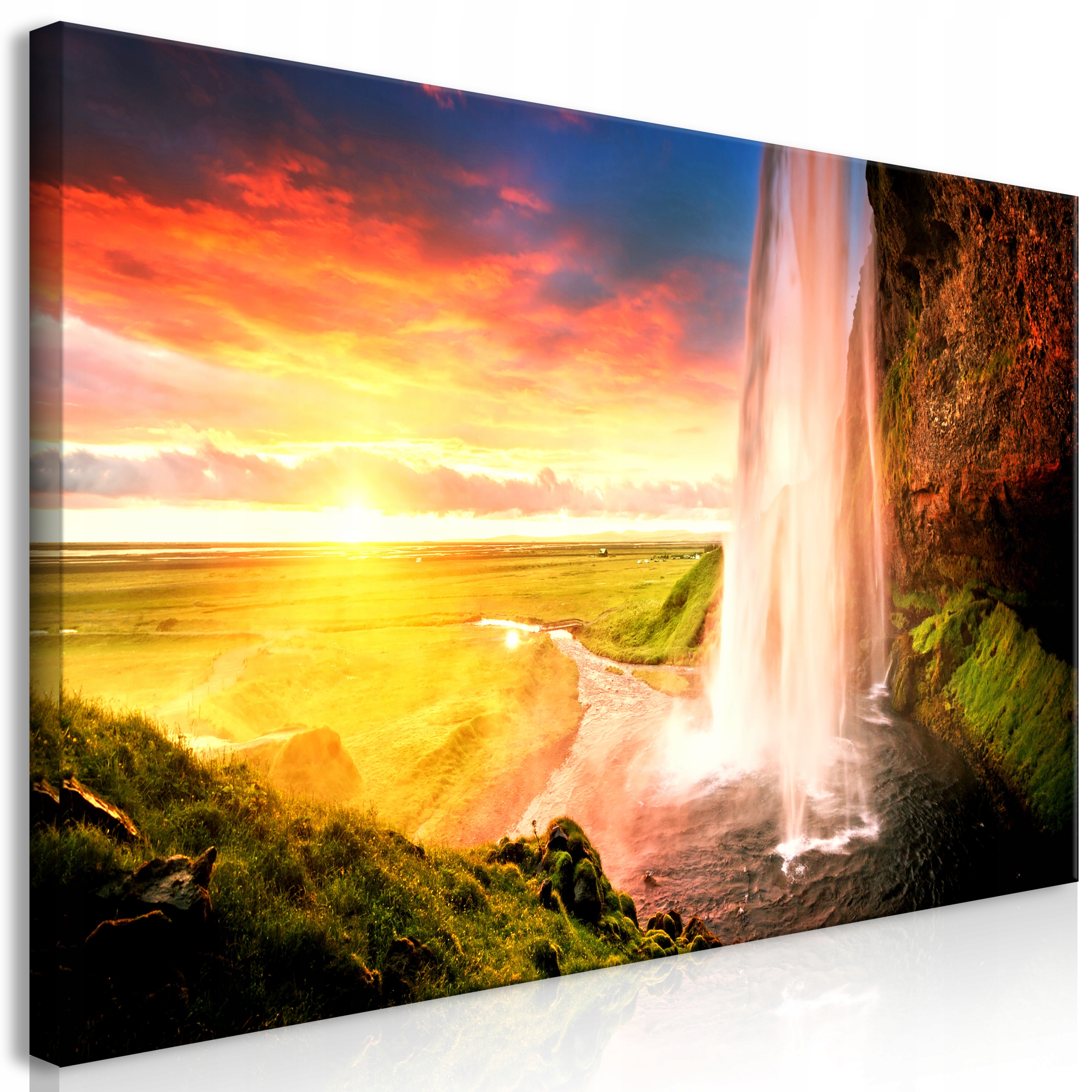 Obraz Diy Vodopád Seljalandsfoss Krajina Island Příroda Do Obývacího Pokoje 160x80