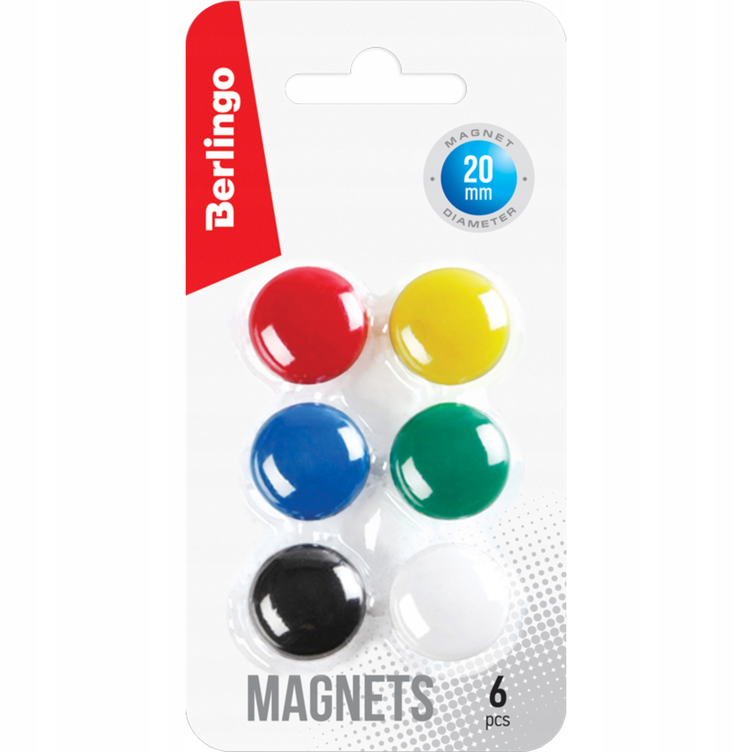

Magnesy do tablic Berlingo okrągłe 20 mm