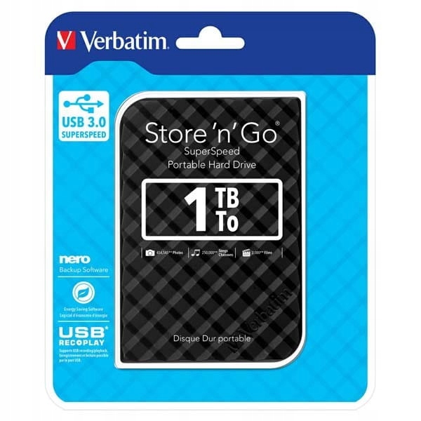 Dysk zewnętrzny Verbatim Store N Go 2.5 Usb 3.0 1TB
