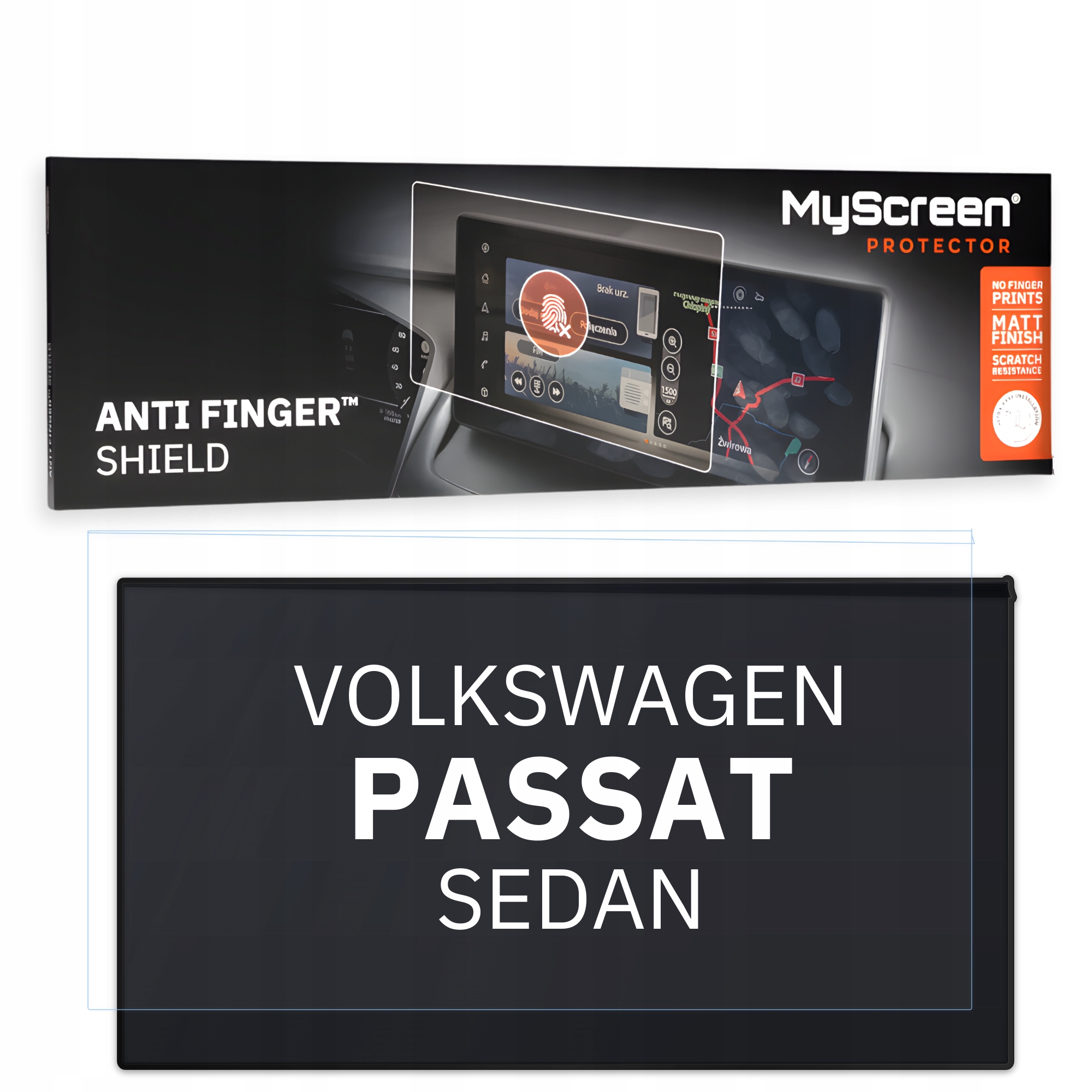 Matná fólie pro Volkswagen Passat Sedan 2005 2010 MyScreen