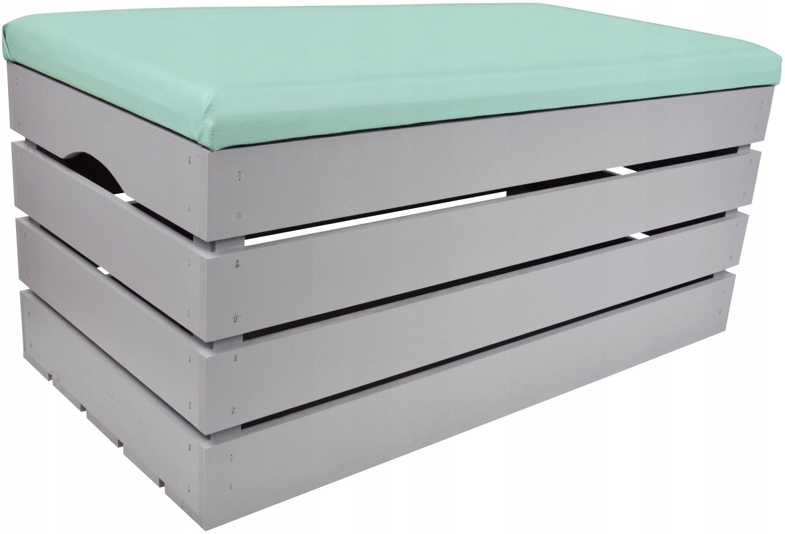 DUŻA PUFA KUFER SIEDZISKO SKRZYNIA TAPICEROWANA