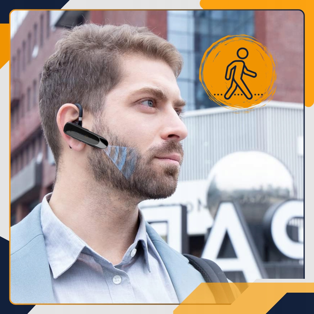 SŁUCHAWKA BLUETOOTH DLA KIEROWCY BEZPRZEWODOWA DO ROZMÓW DO UCHA MIKROFON Wersja Bluetooth Bluetooth 5.2