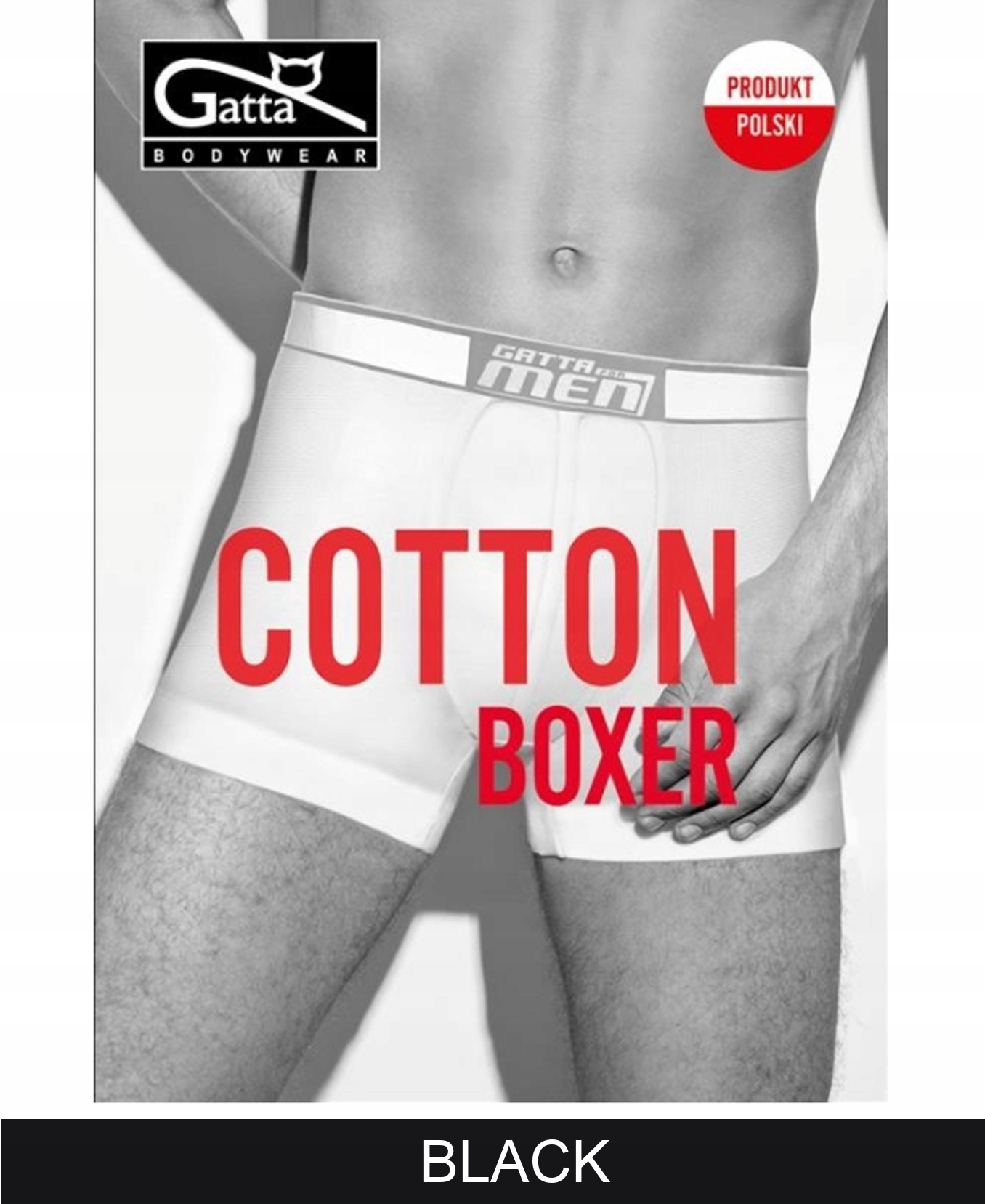 

Gatta Cotton Boxer Majtki L/ Black