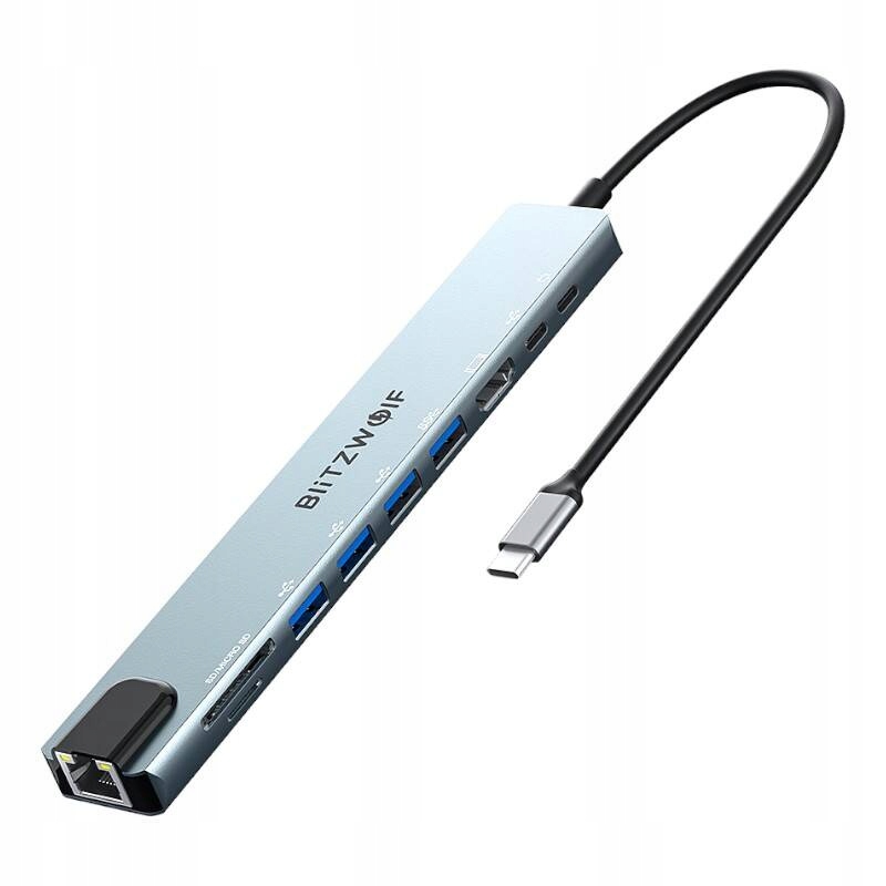10-PORTOVÁ Dokovací Stanice Usb-c Pro Laptop Blitzwolf BW-TH5
