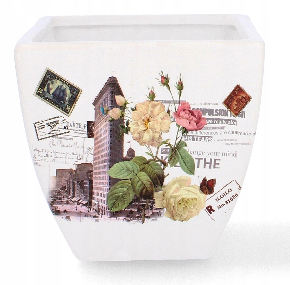 

Osłonka ceramiczna doniczka ogród balkon taras