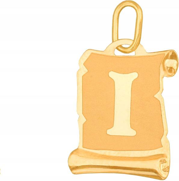 Zlatý přívěsek písmenko a papyrus 585 abeceda 0.5g elegantní vzor dárek