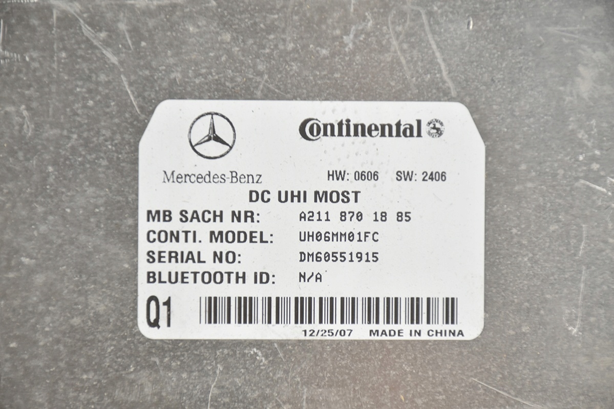 control unit module BLUETOOTH MERCEDES A2118701885