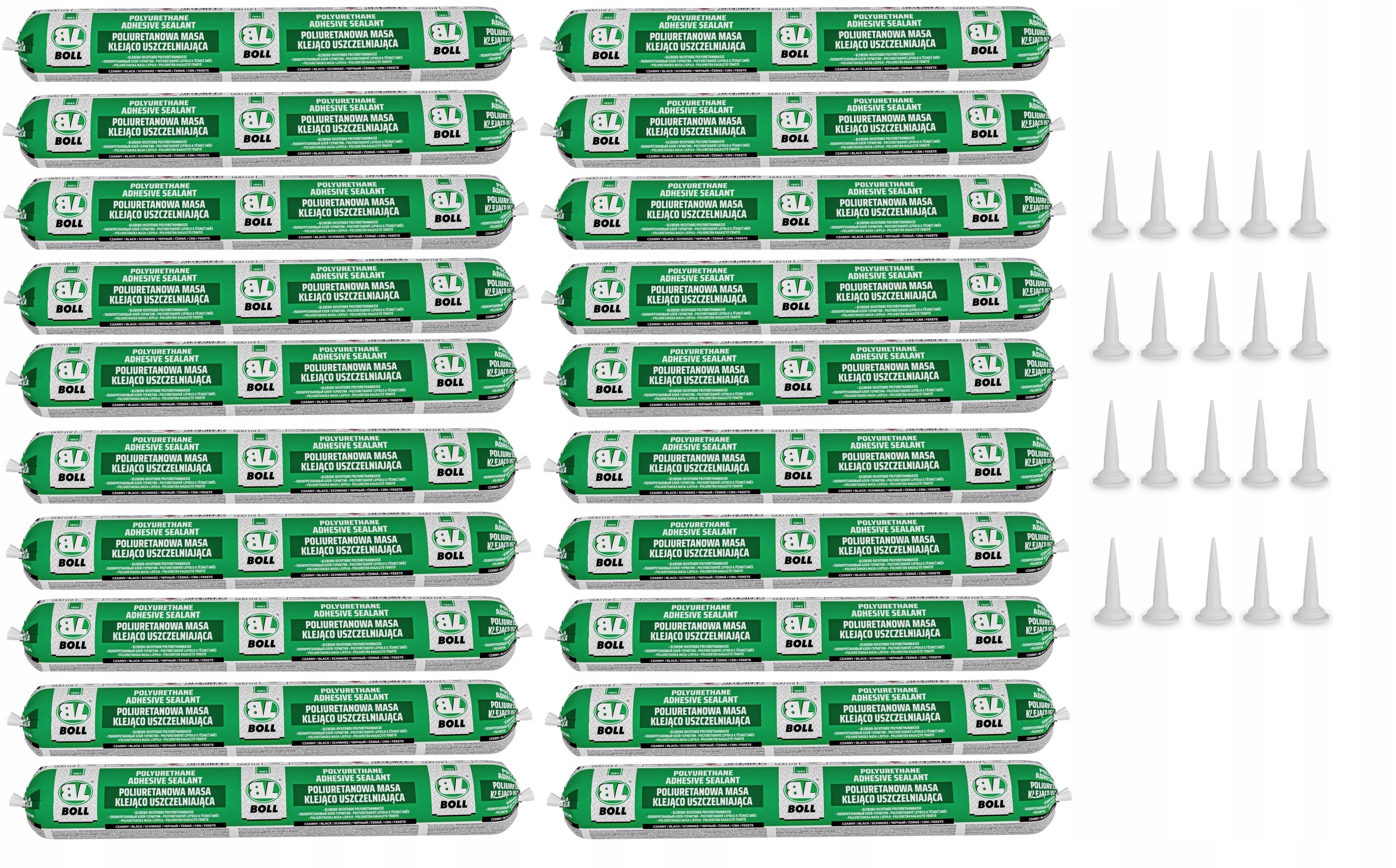 Boll Masa klejąco uszczelniająca 600 ml Czarny 20 sztuk