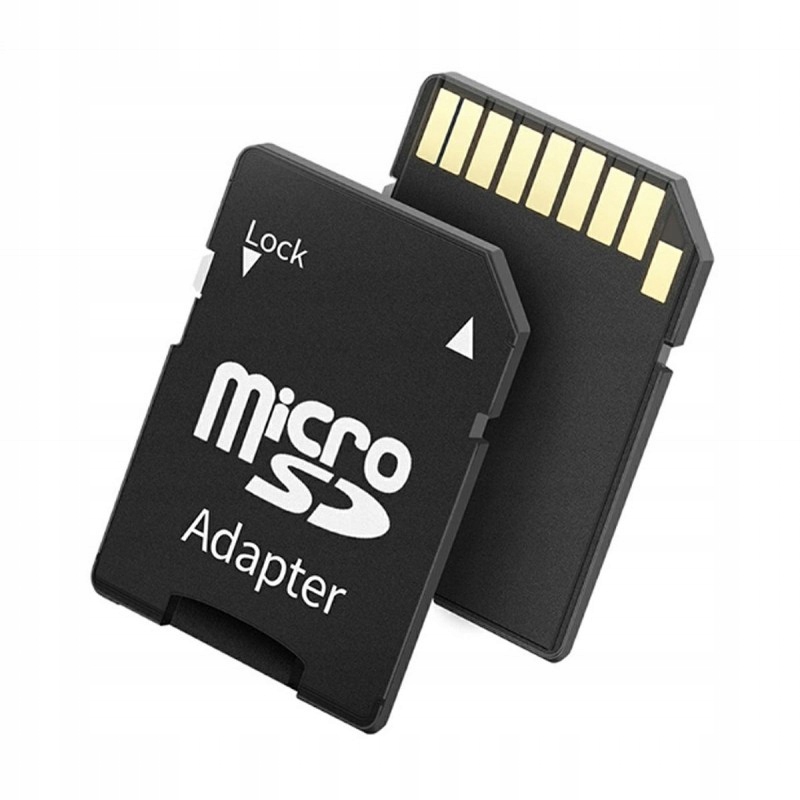 

Adapter przejściówka kart pamięci z microSD na Sd