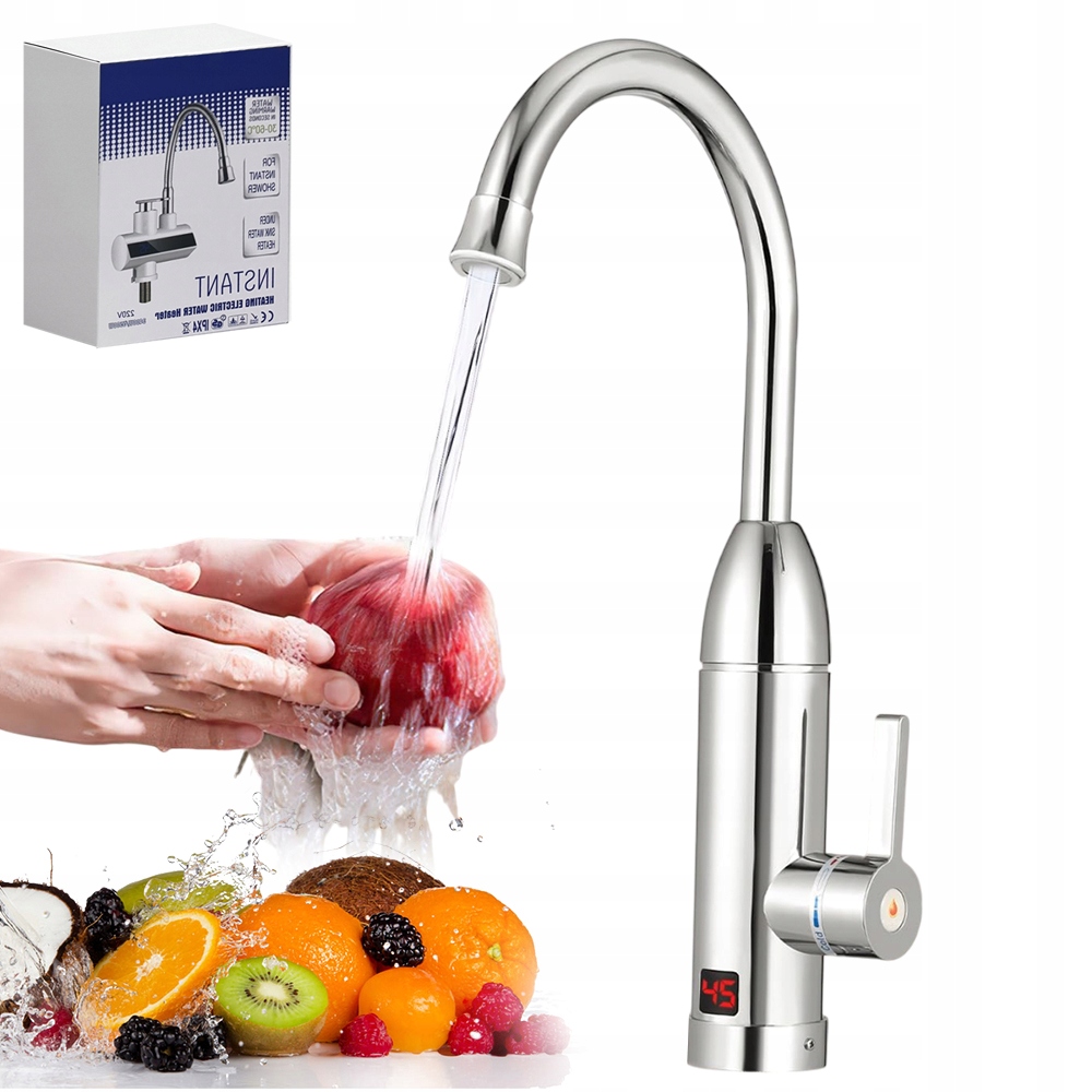 Přenosná Kuchyňská Baterie S Flexibilní Ramínko A Zobrazením Teploty