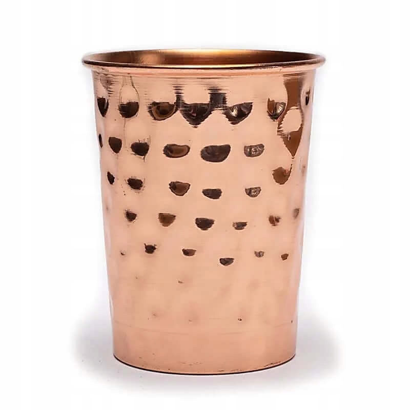 

Miedziany kubek na wodę 250ml Hammered