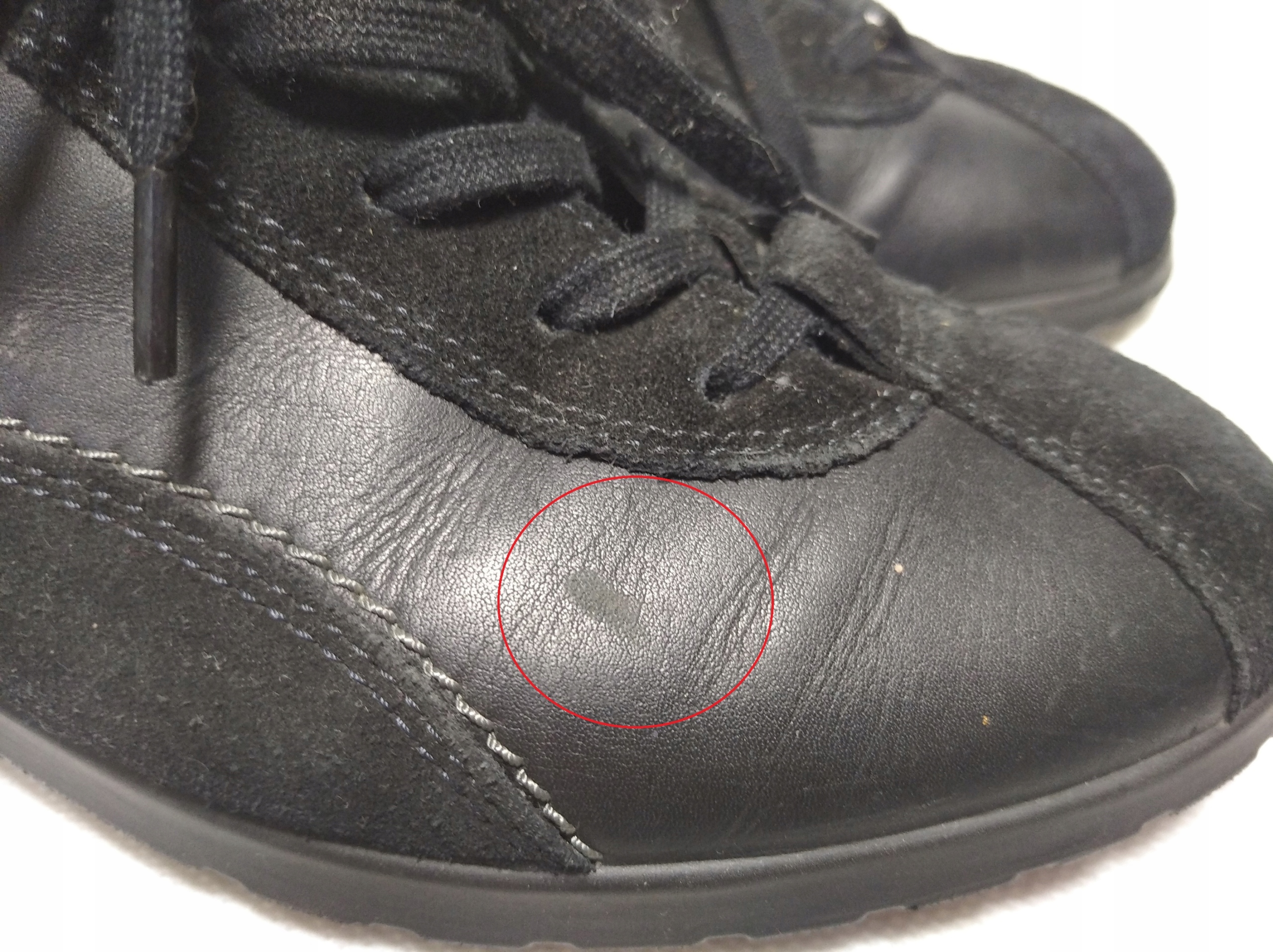 Wygodne półbuty skórzane ECCO shock point 39 Materiał zewnętrzny skóra naturalna