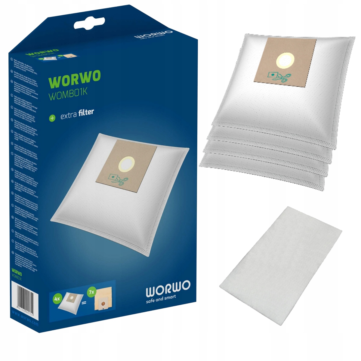 

4x Worki do odkurzacza uniwersalne do przycięcia