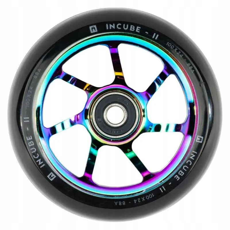Kolečko pro výkonnostní koloběžku Ethic Incube V2 100 mm Rainbow