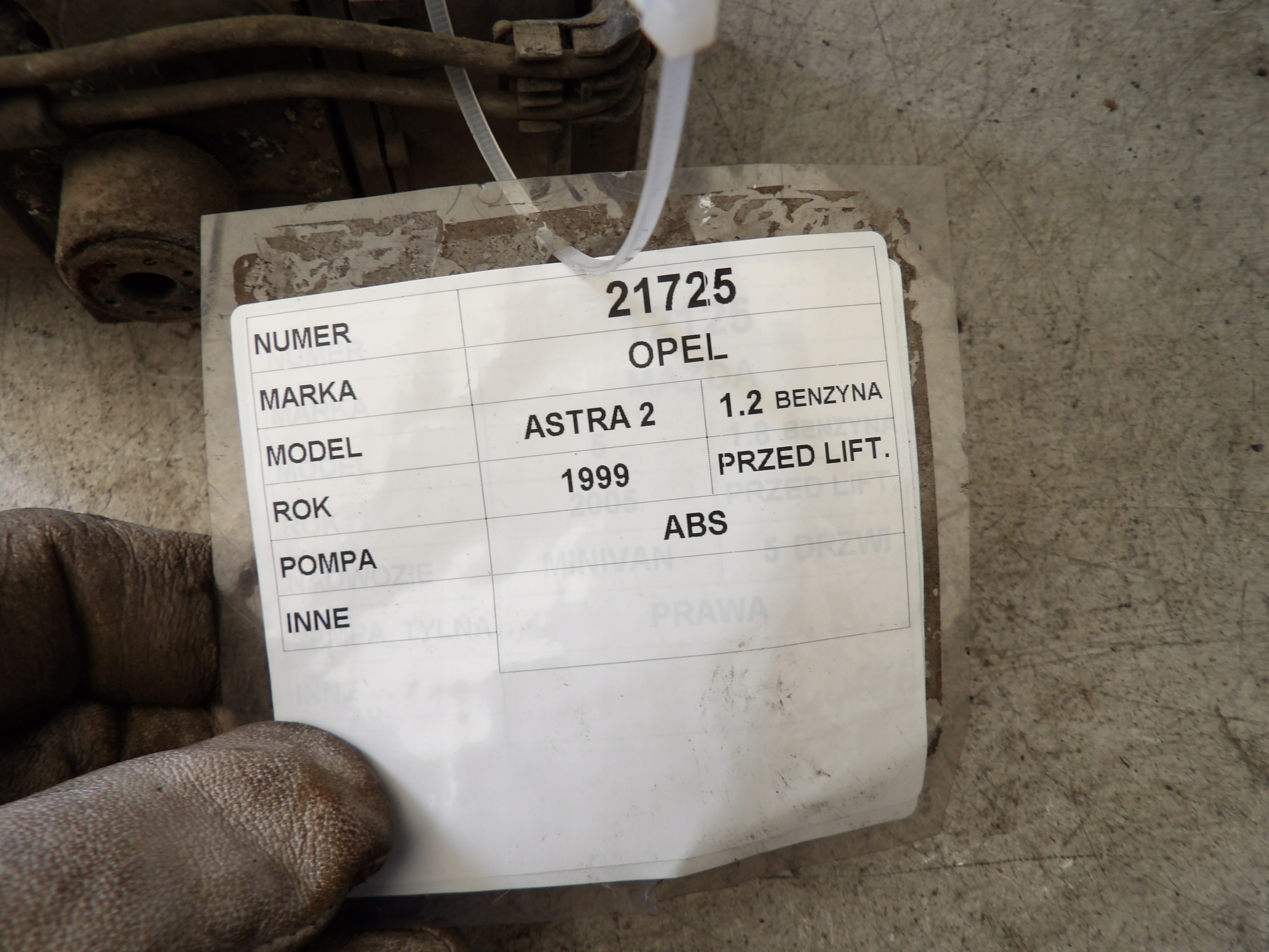 Opel Astra II G Pompa ABS 0265216651 90581417