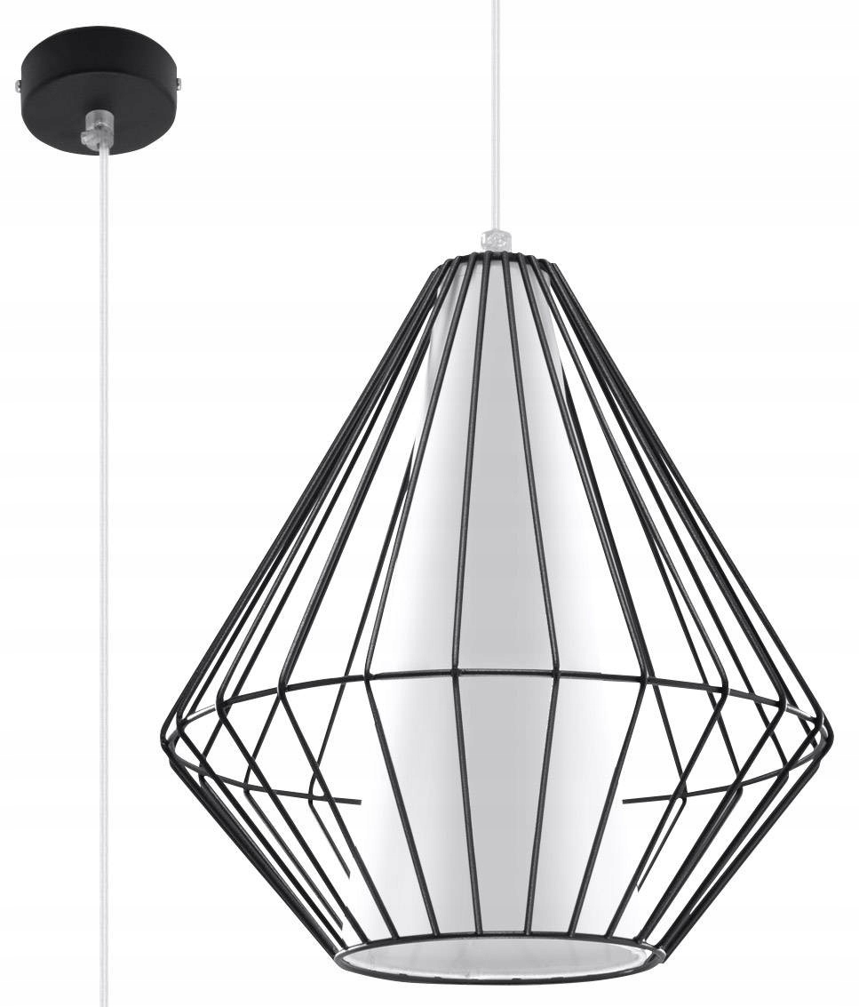 Černé závěsné svítidlo Demi SL.0298 Sollux lighting
