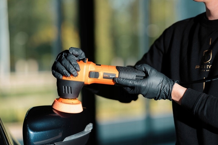 Zestaw do polerowania lakieru mała Polerka Dual Action skok 12mm Marka ADBL