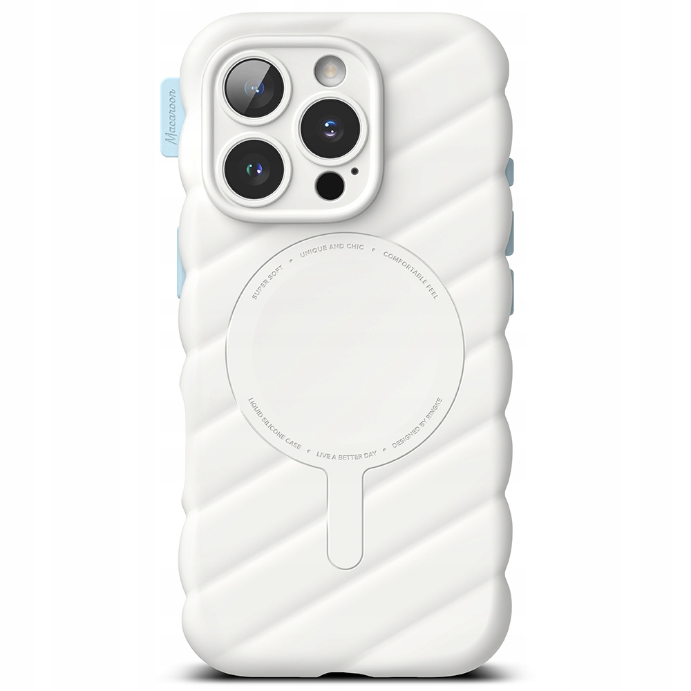Etui do iPhone 16 Pro, Ringke Macarone, białe, wyjątkowe, plecki, MagSafe