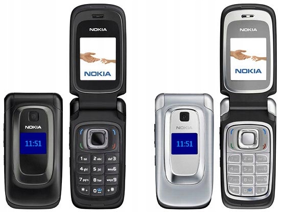 Nová Nokia 6085 Vyklápací Telefón Kompletný Set Darčeky 2 Farby