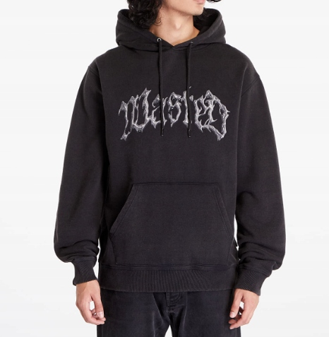 Mikina s kapucí Wasted Mikina Wasted Paris Knight Core Faded Eu 40