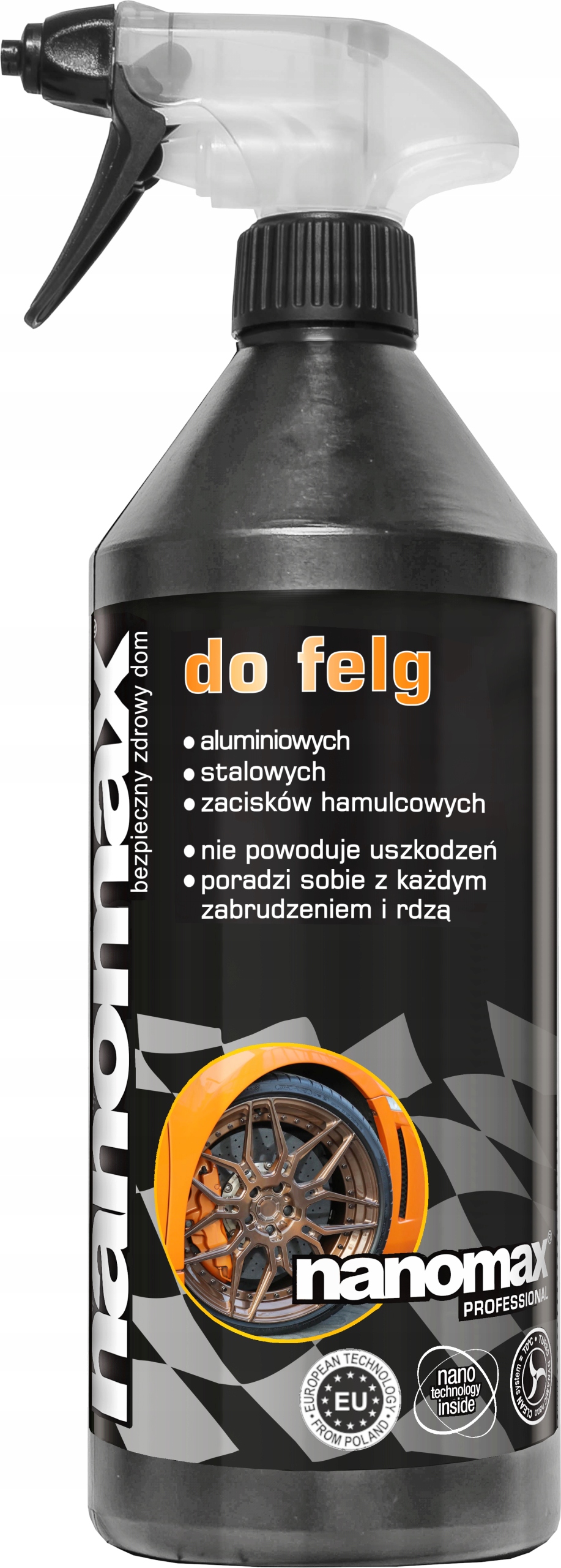 PŁYN DO CZYSZCZENIA FELG WYDAJNY I SKUTECZNY 1 L