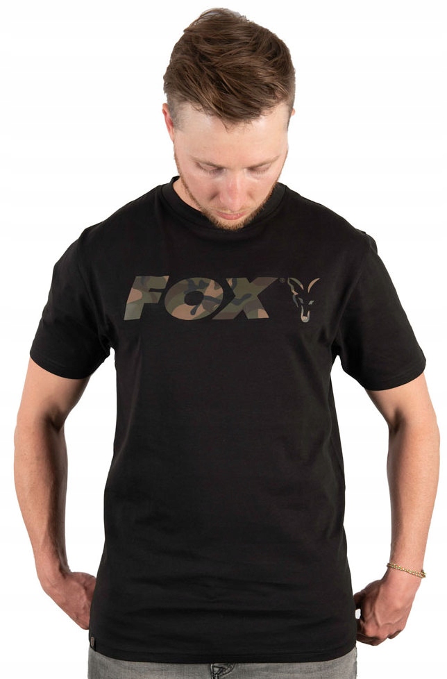 KOSZULKA T-SHIRT FOX REGLAN BLACK CAMO ROZMIAR L