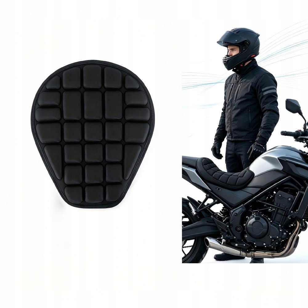Poduszka Na Siedzenie Motocyklowe Mata Pokrowiec 3D Komfortowa Motor Eva