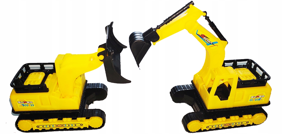 POJAZD BUDOWLANY 2szt KOPARKA SPYCHARKA Budowlane Wiek dziecka 3 lata +