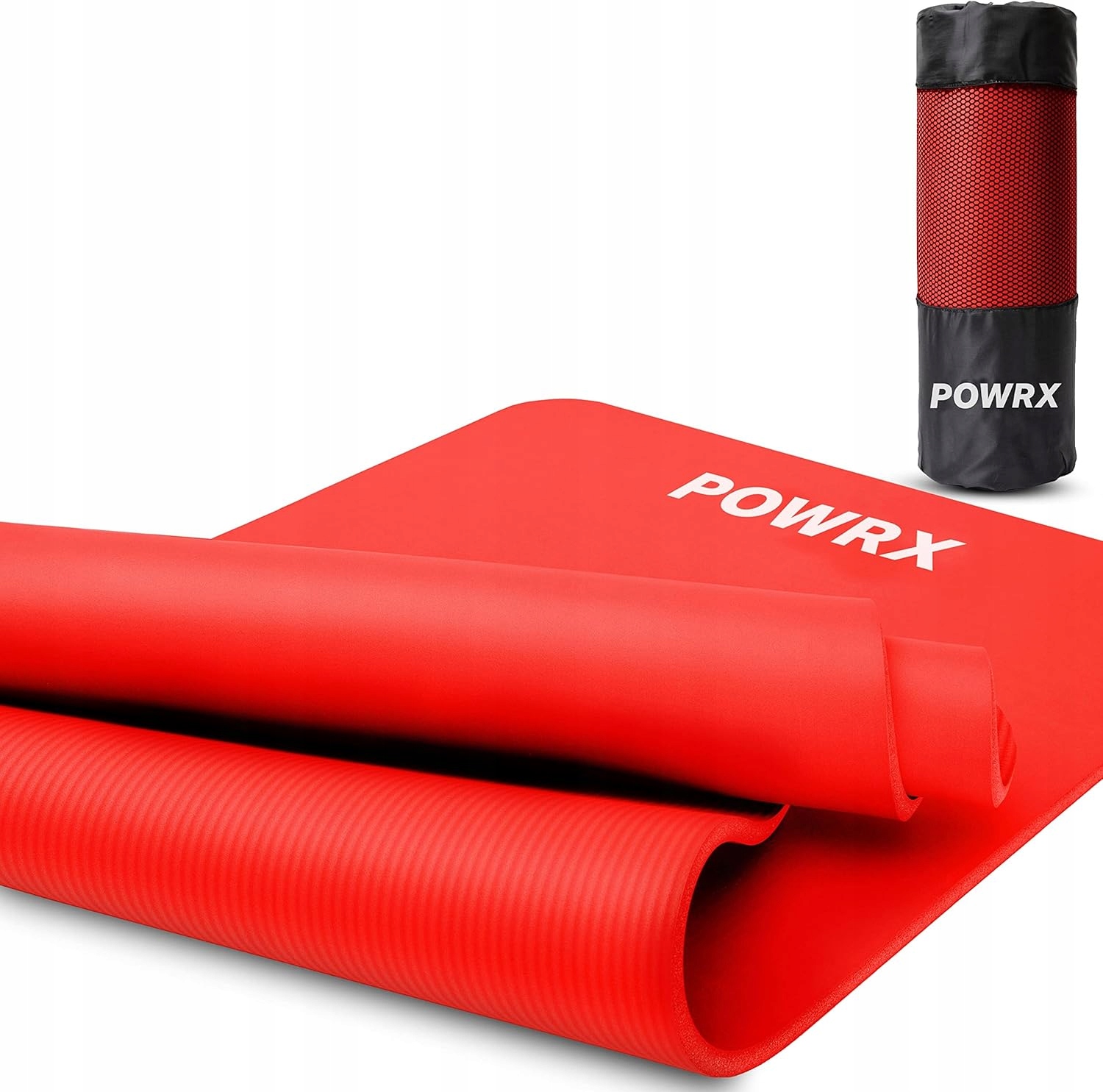 Mata Gimnastyczna Powrx Czerwona Yoga 183x60x1 cm Czerwona