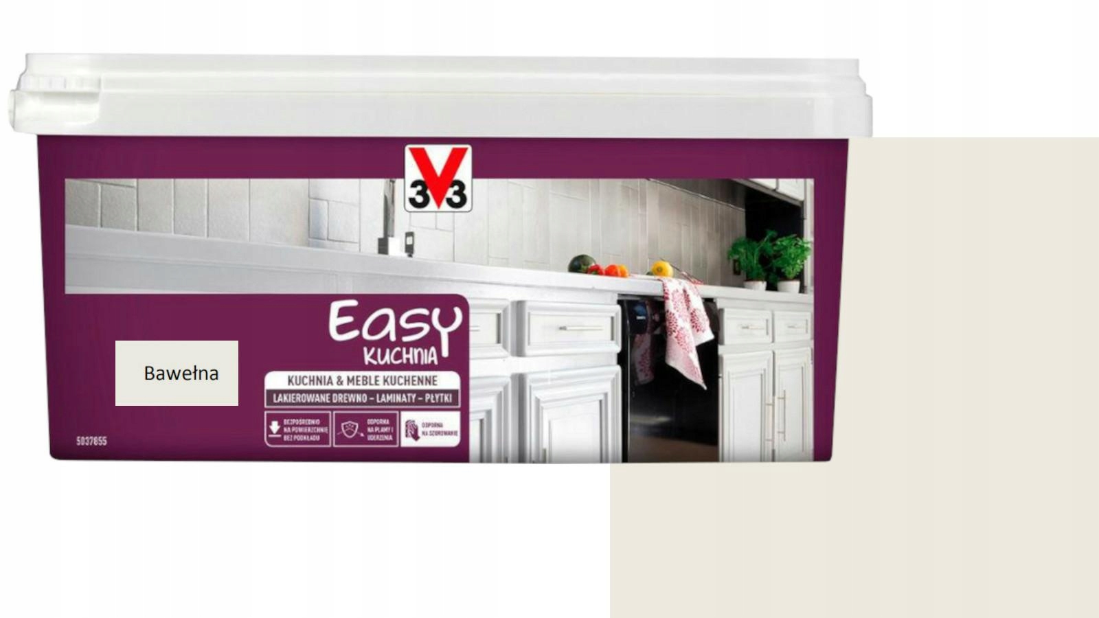 

V33 Easy Farba Renowacja Kuchnia Meble bawełna 2L