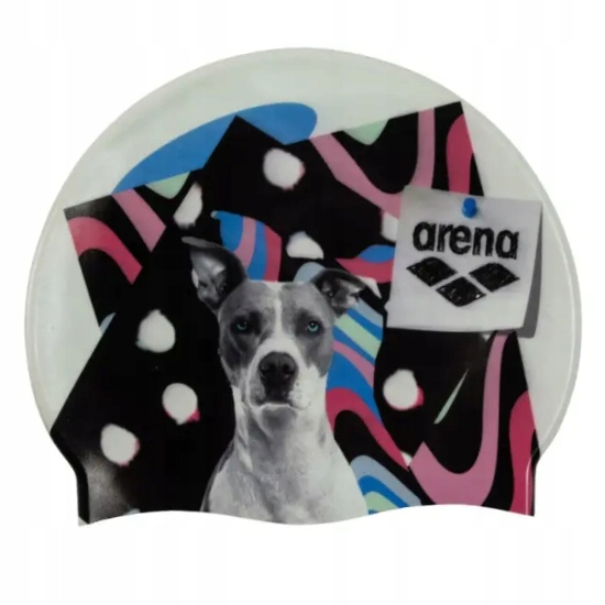 ARENA czepek na basen do pływania grafika HD