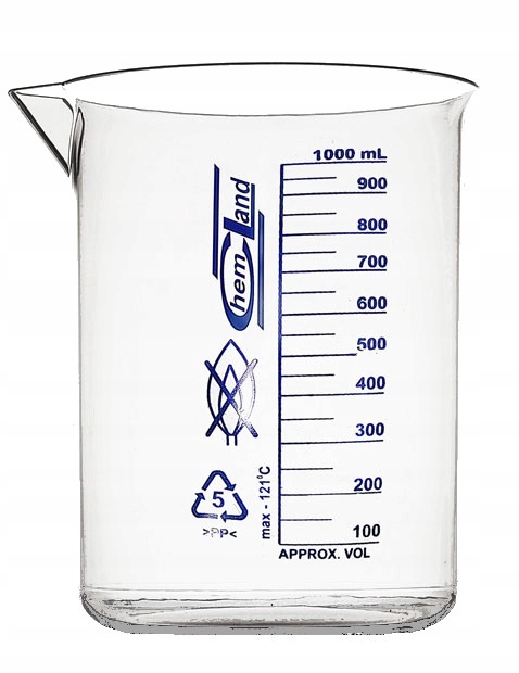 

Zlewka Pp 5000 ml skala niebieska Chemland