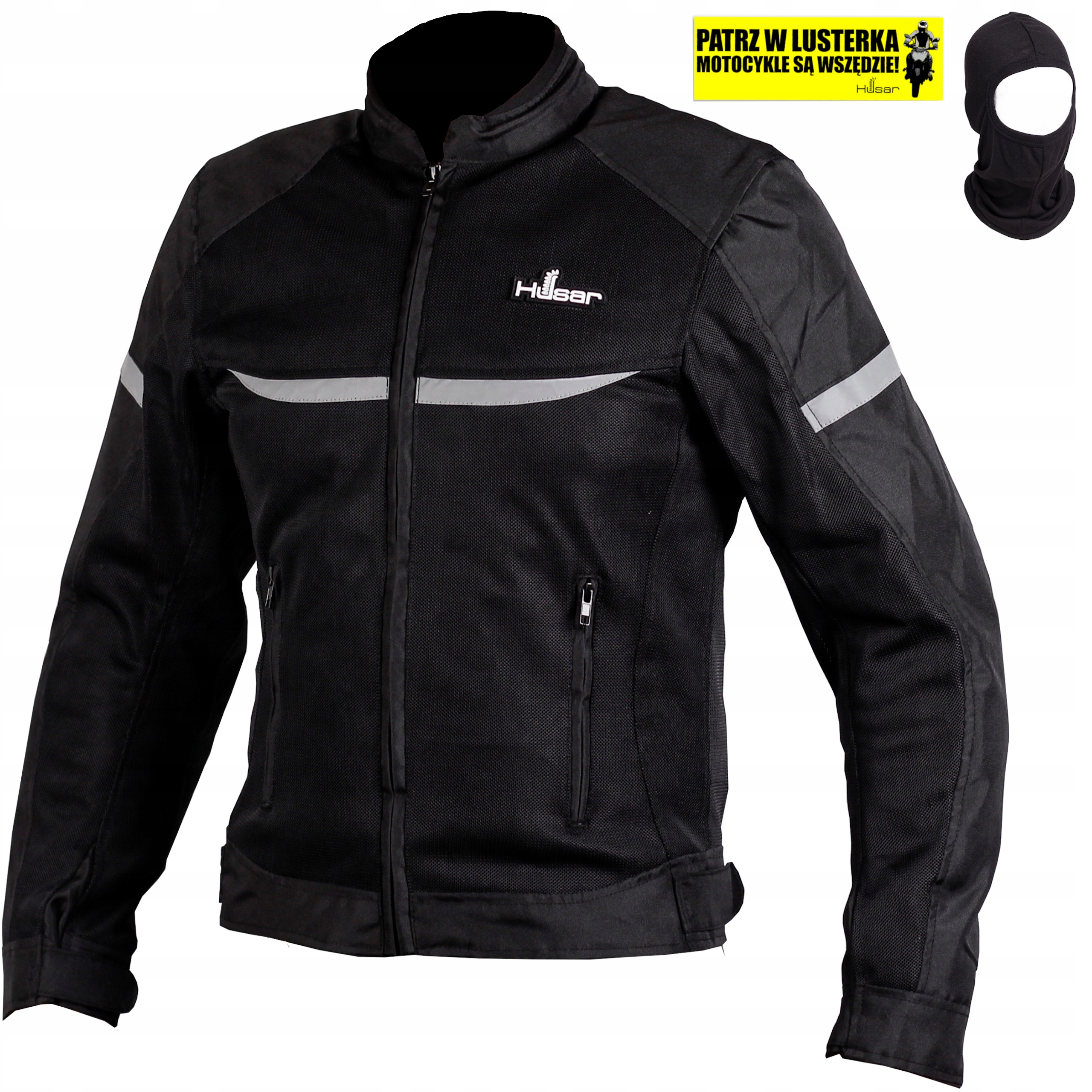 Kurtka Mesh motocyklowa Husar Safola Air męska tekstylna czarna XL
