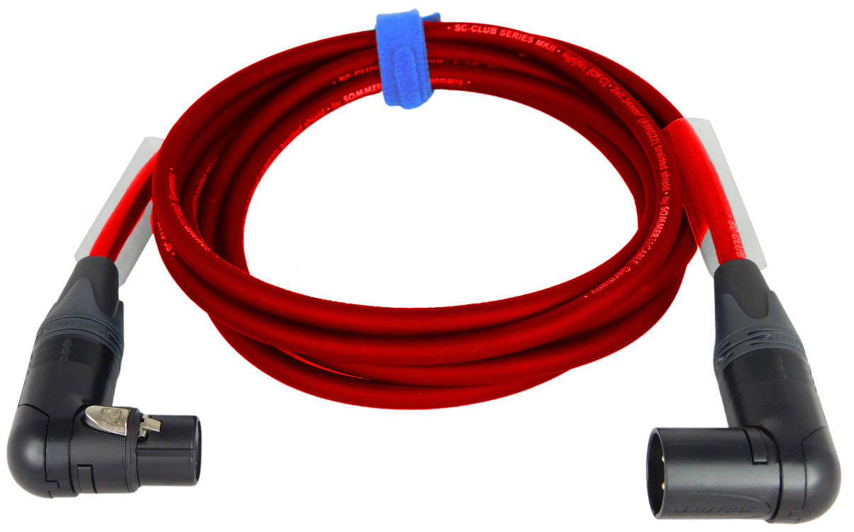 Sommer Club Kabel Kątowe Xlr Neutrik 5m