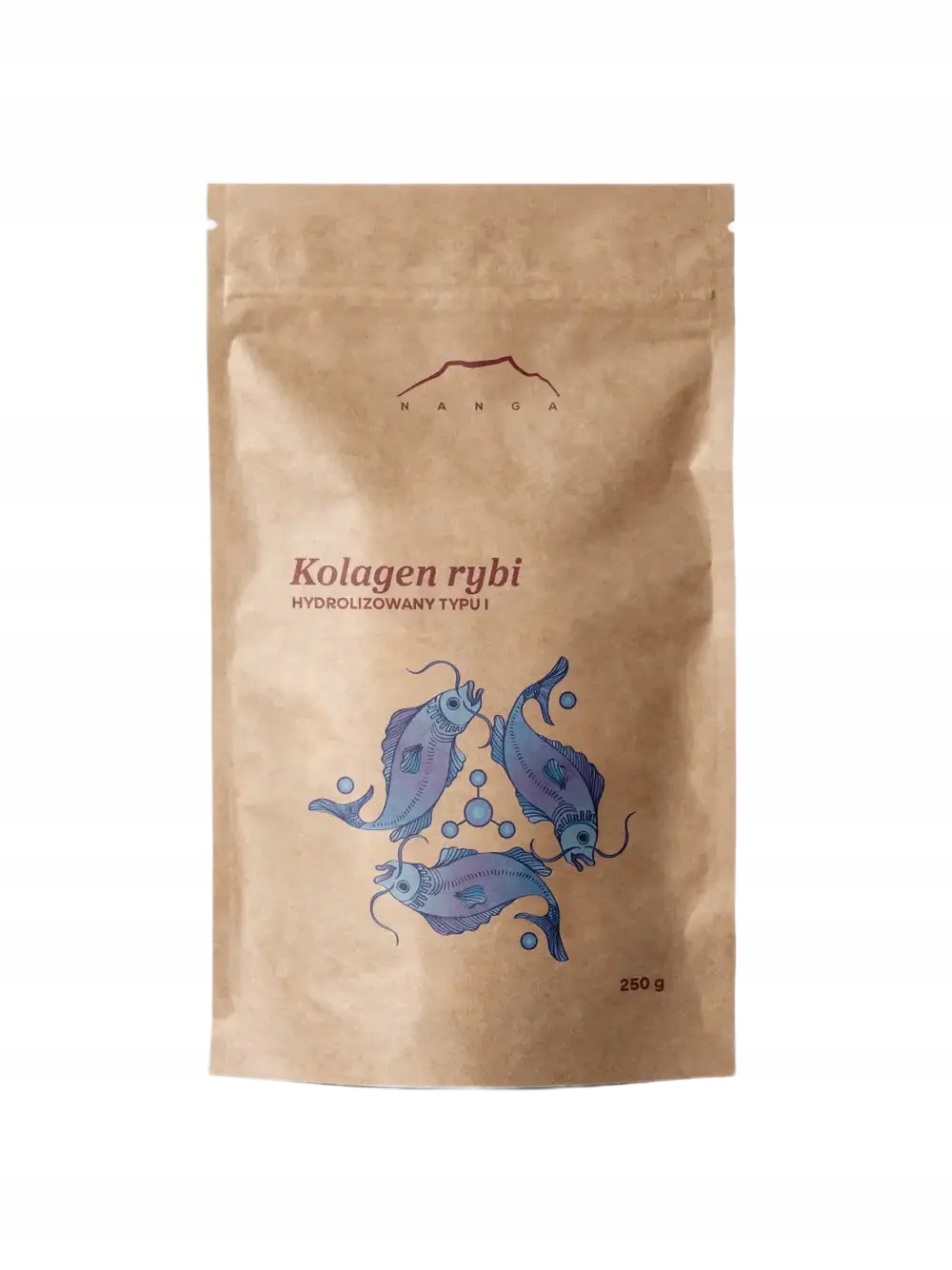 Kolagen rybi hydrolizowany typu I proszek 250 g Nanga