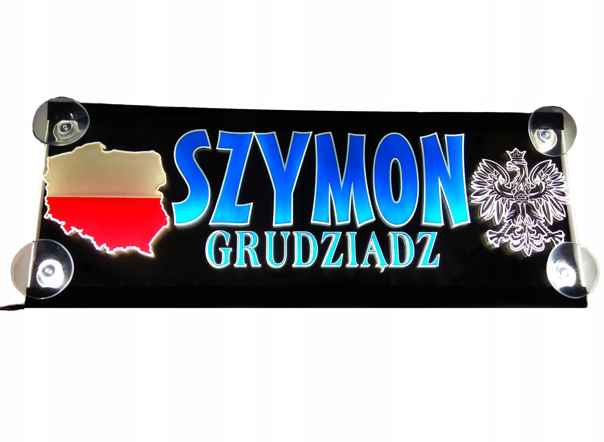 40X16 цветная светодиодная именная подсветка