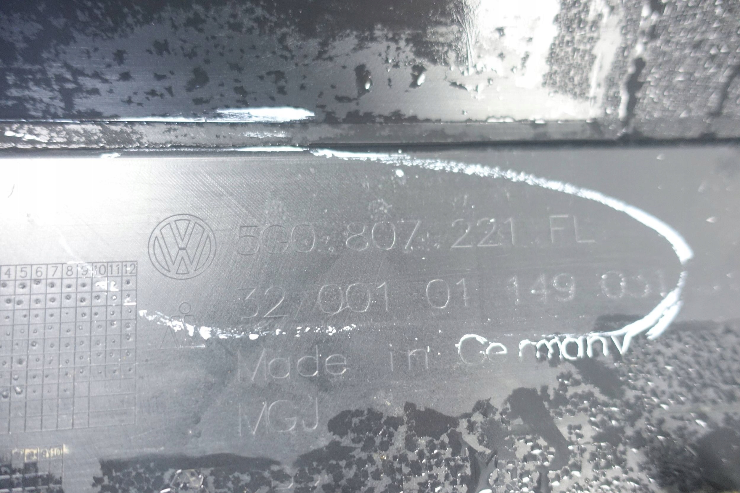 bumper front front VW GOLF VII 7 5G LIFT 16-19 4XPDC washers 5G0807221FL