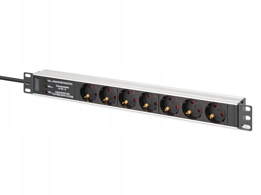 Listwa zasilająca 19" 1U 7-gniazd 2m filtr Emi/rfi Digitus DN-95441