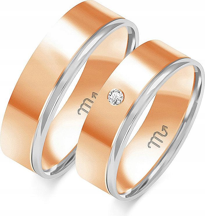 Zlaté snubní prsteny pro novomanžele 14K 585 r 14 15 16 model pro ženy, pánské gravírování