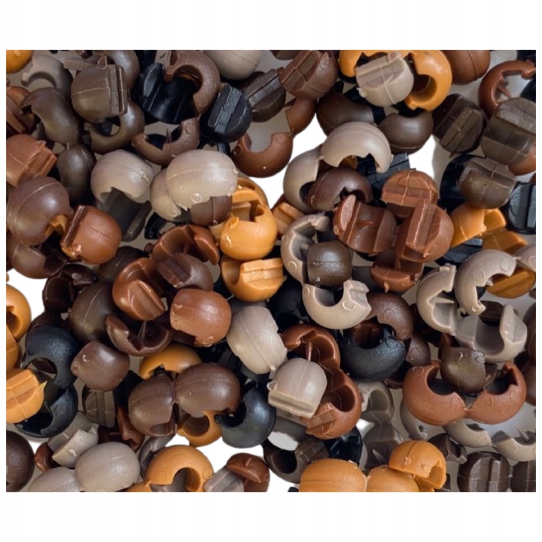 KORALIKI NA WARKOCZYKI WŁOSY ZAMYKANE MEGA PAKA