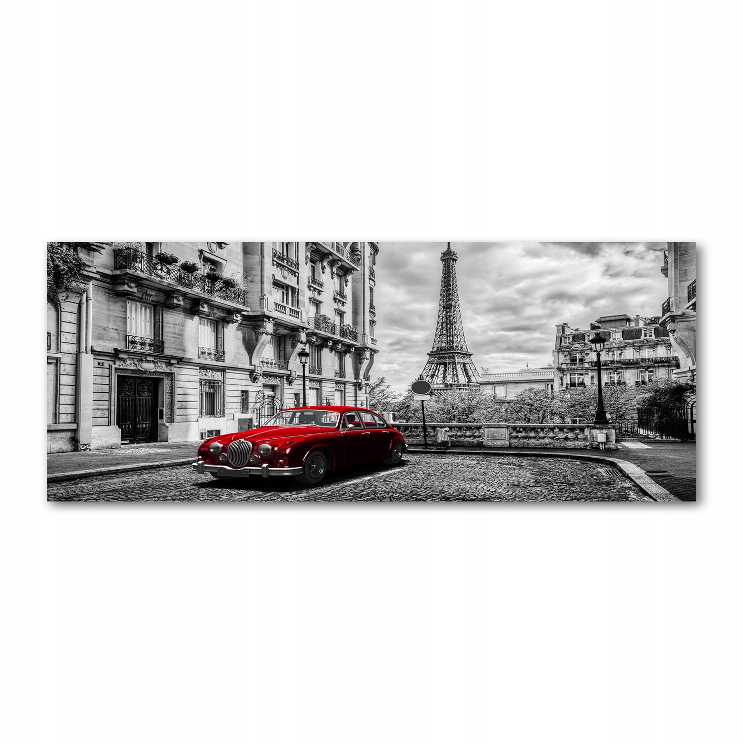 

Foto obraz szkło akryl Czerwona limuzyna 125x50 cm