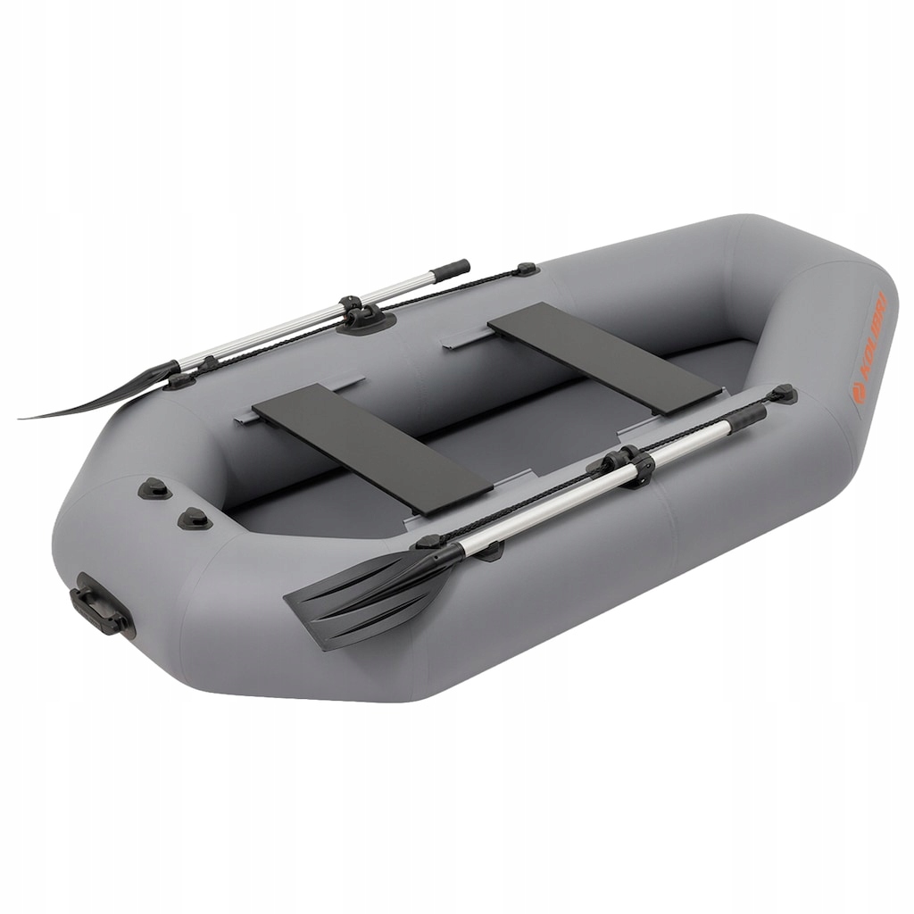 Ponton Kolibri K-240TL z podłogą rolowaną listwą odbojową pawężą do silnika