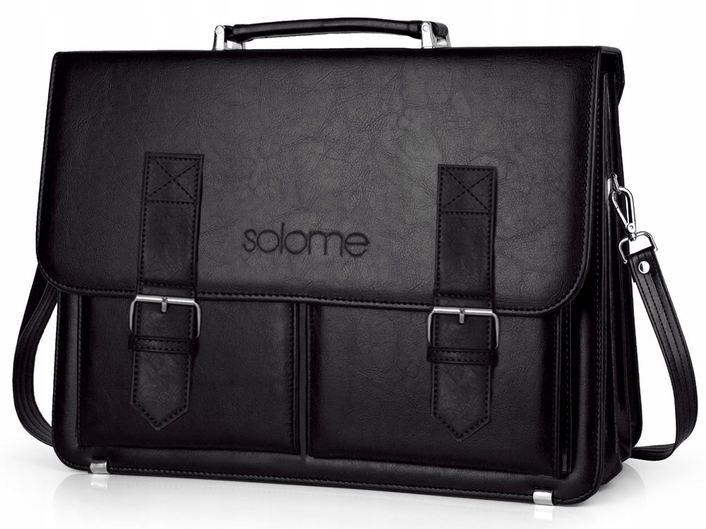 CZARNA AKTÓWKA TECZKA NA DOKUMENTY SOLOME BOSTON EAN (GTIN) 5907582610403