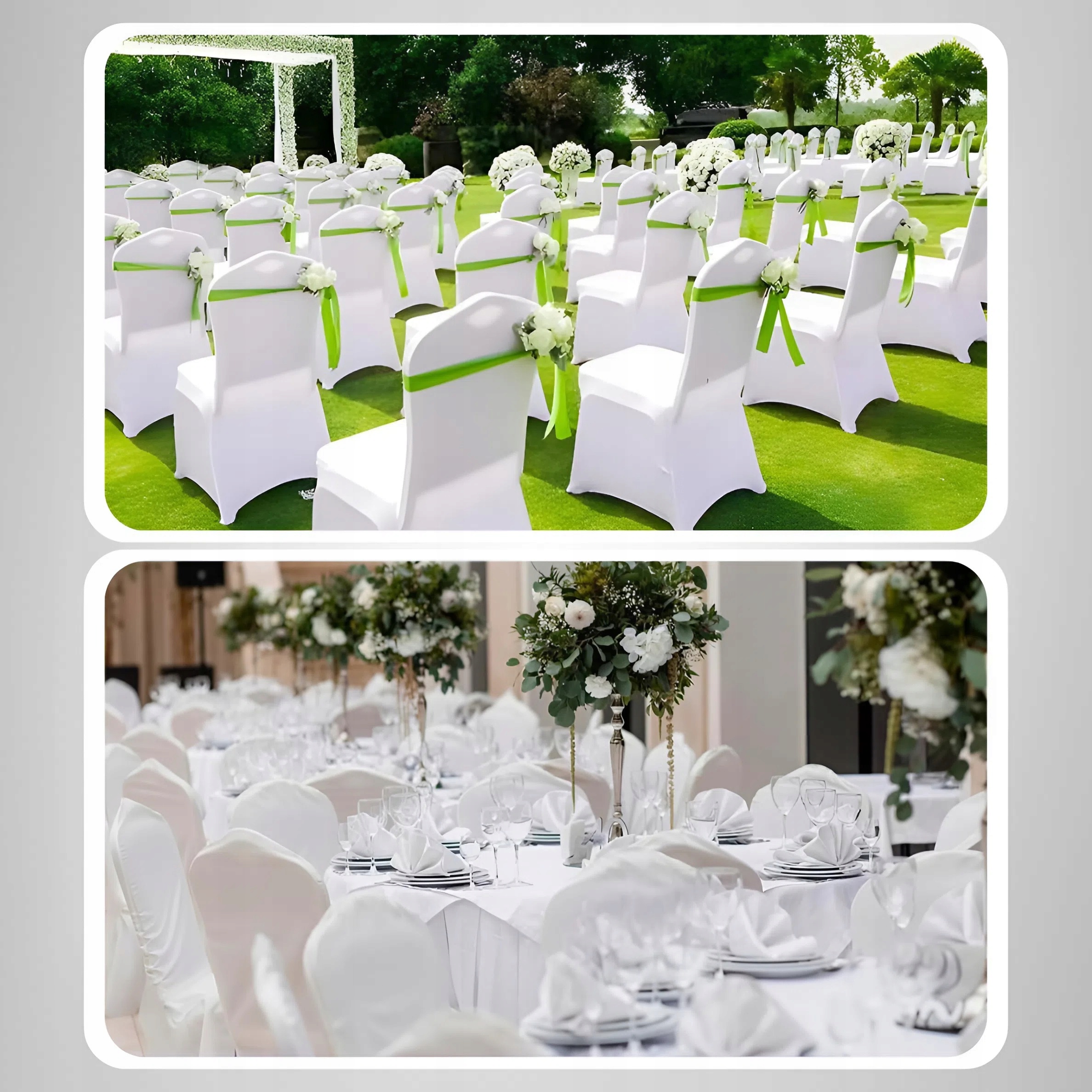 POKROWIEC ELASTYCZNY NA KRZESŁO BANKIETOWE UNIWERSALNY GRUBY BIAŁY PEŁNY Płeć uniseks