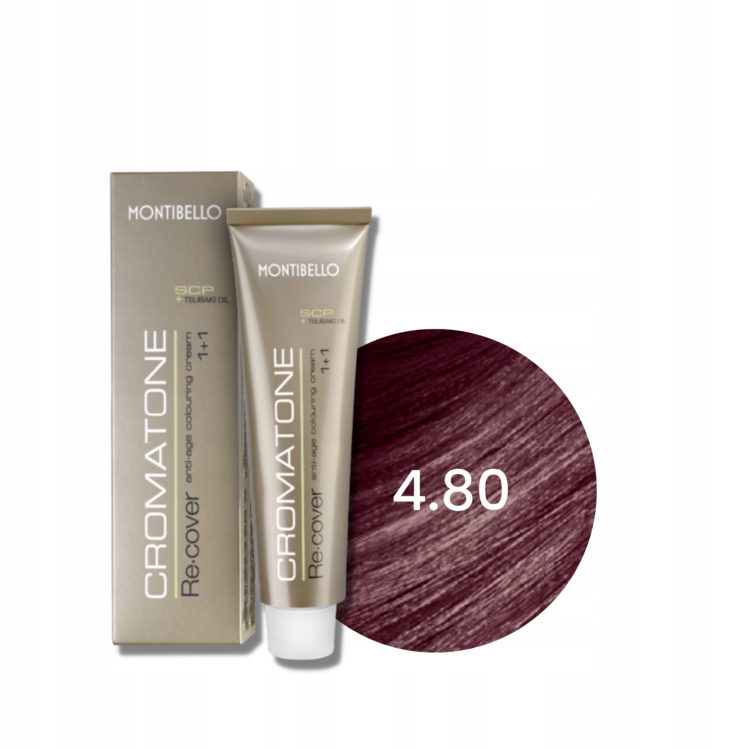 Montibello Cromatone Recover profesjonalna farba do włosów 60 ml 4.80